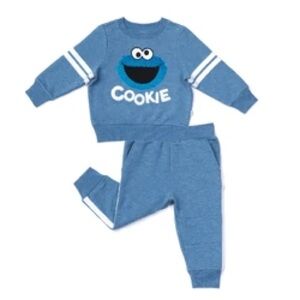 Little Sleepies Cookie Monster Sweatsuit